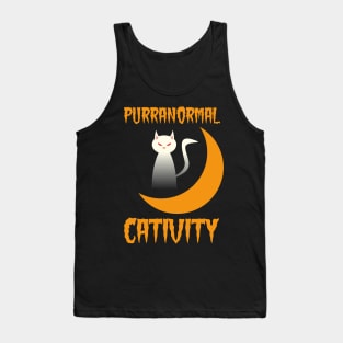 Purranormal Cativity  Gift for a Cat  Lover Tank Top